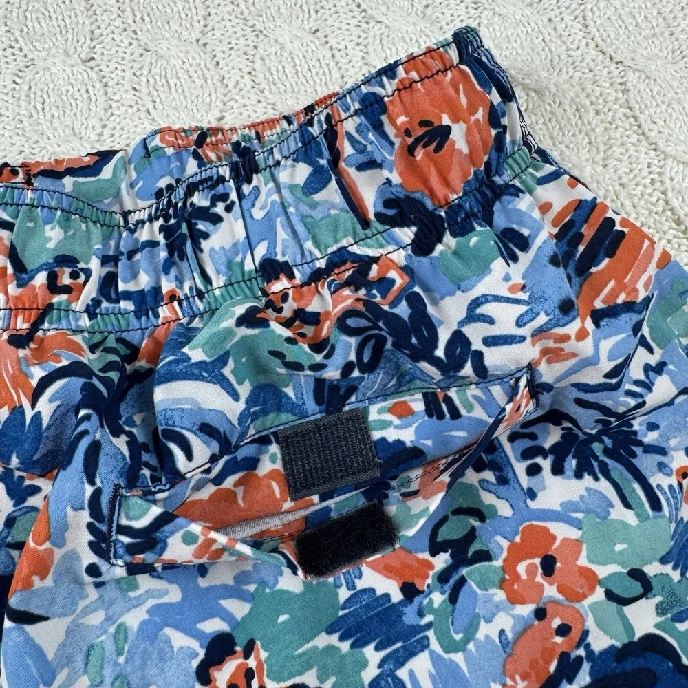 Coolibar Swim Trunks Board Shorts Men's XL Multicolor Animal Print Floral UPF50+